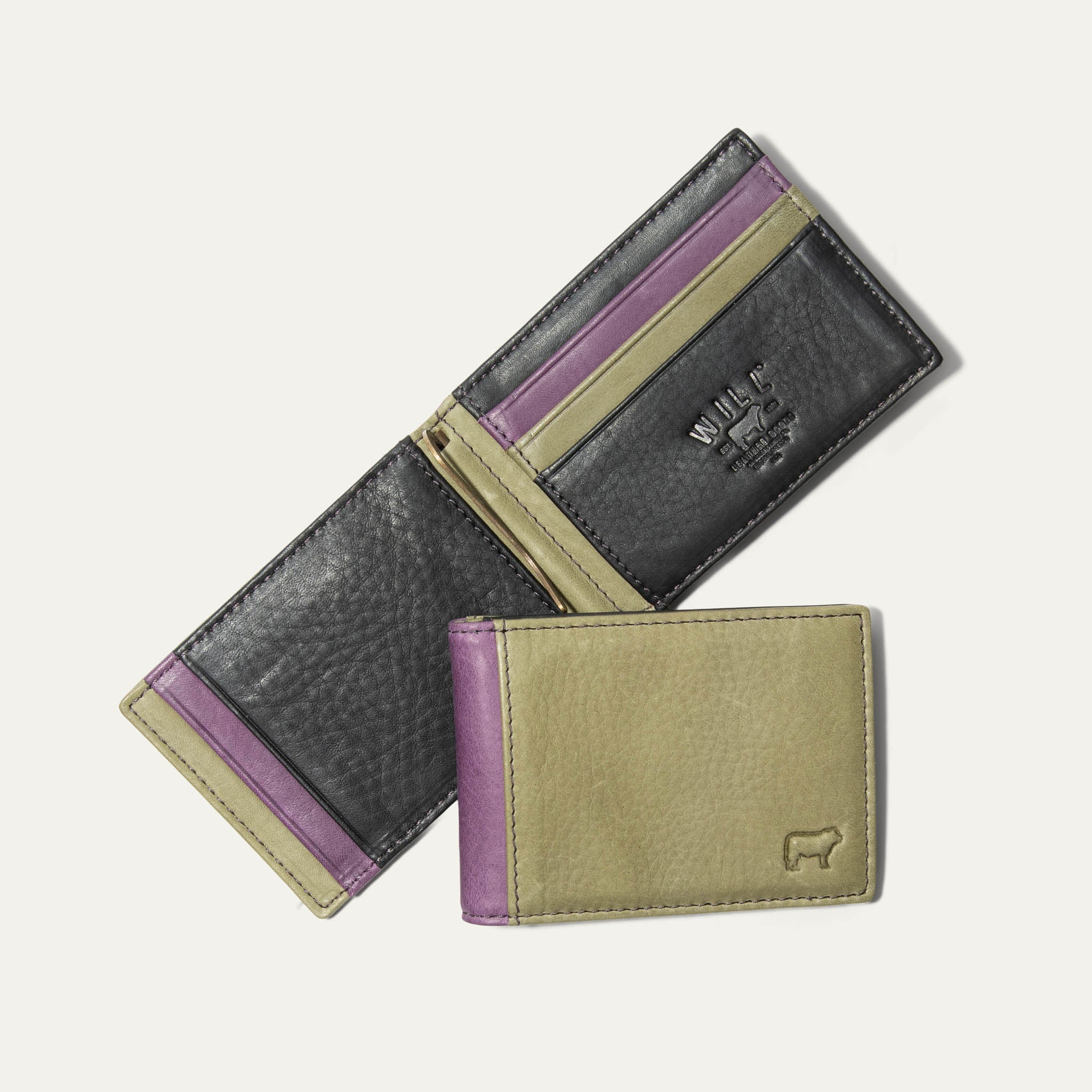 Mondrian Color-Block Slimfold Wallet