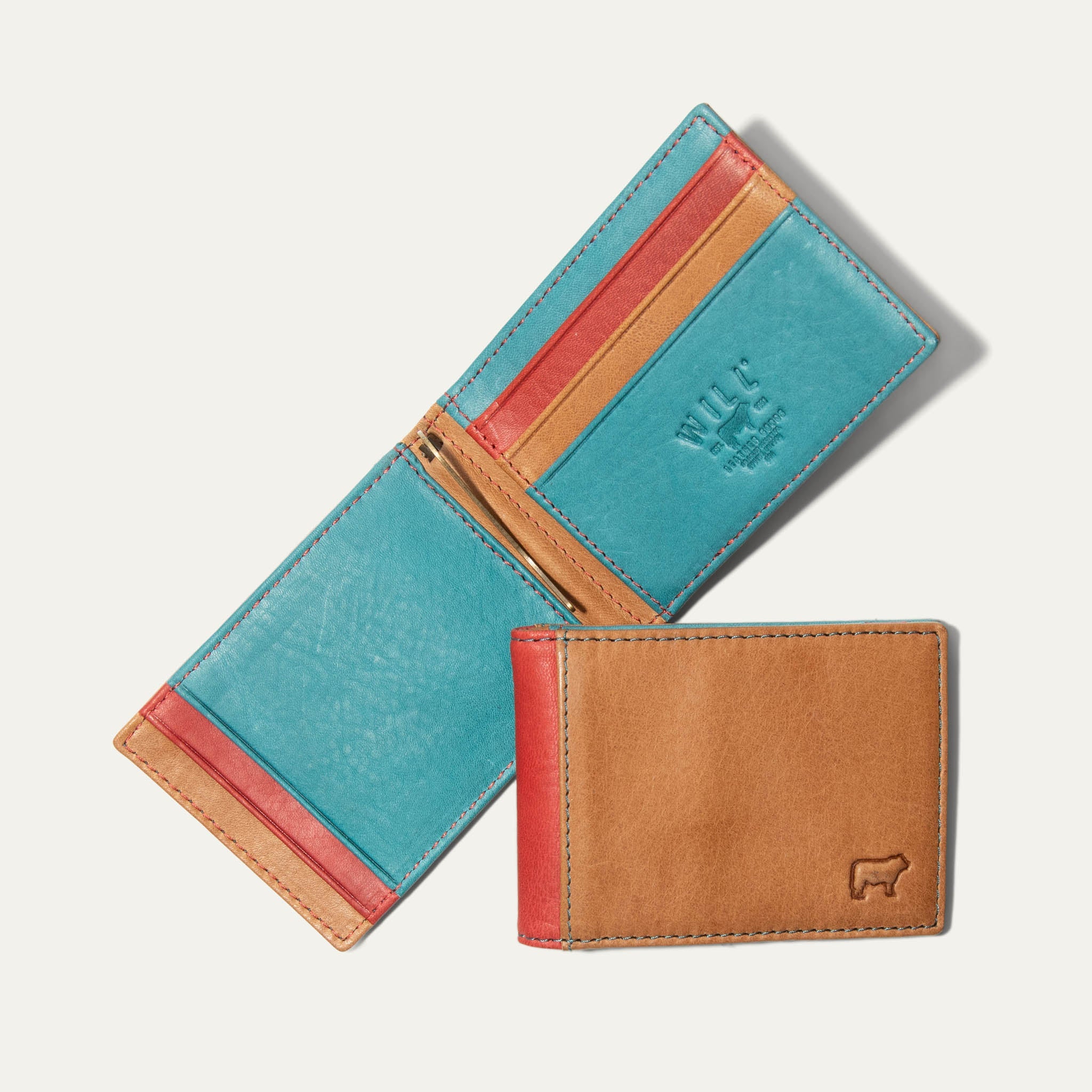 Mondrian Color-Block Slimfold Wallet