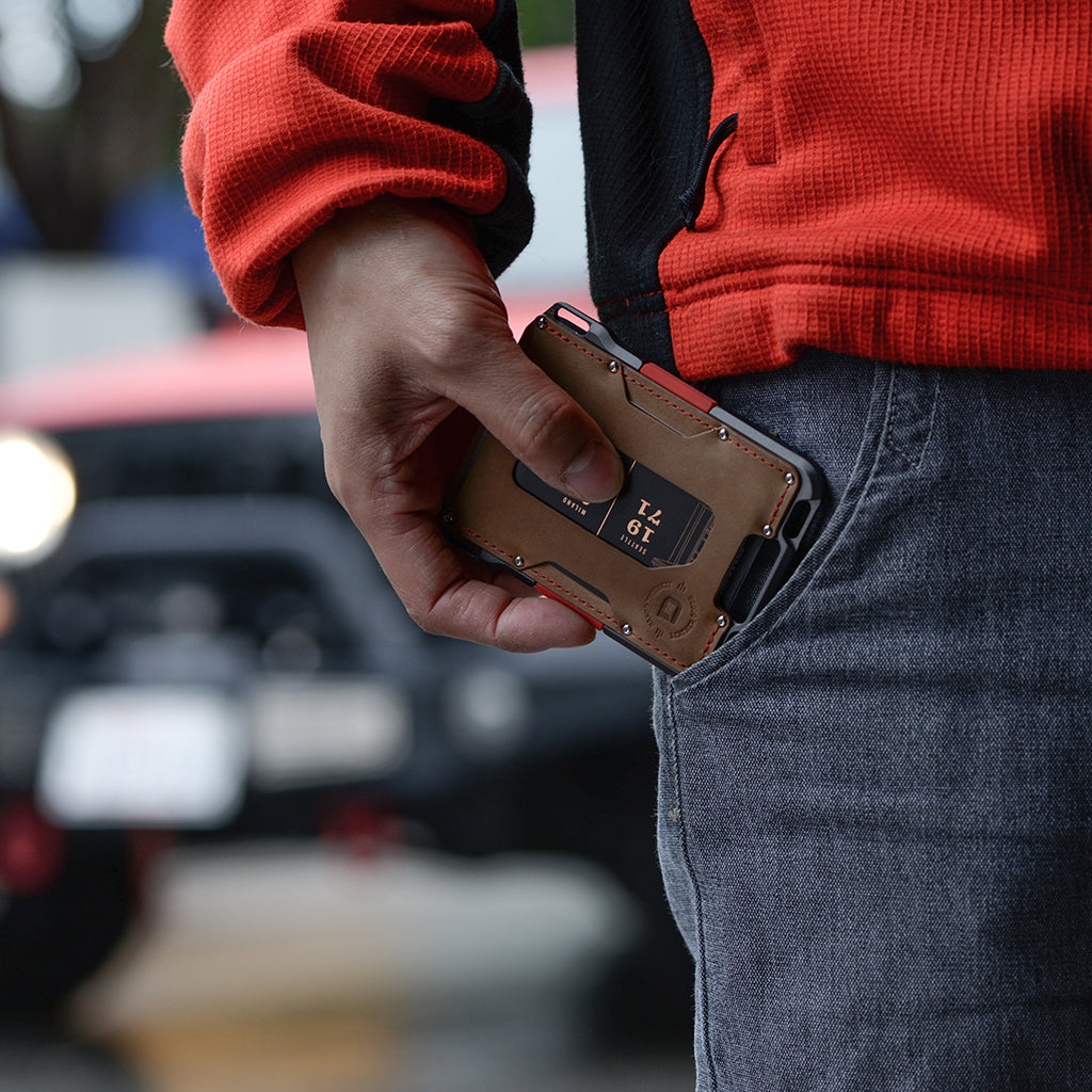 M1 Maverick™ Wallet - Special Edition - Slate Grey - Single Pocket Leather