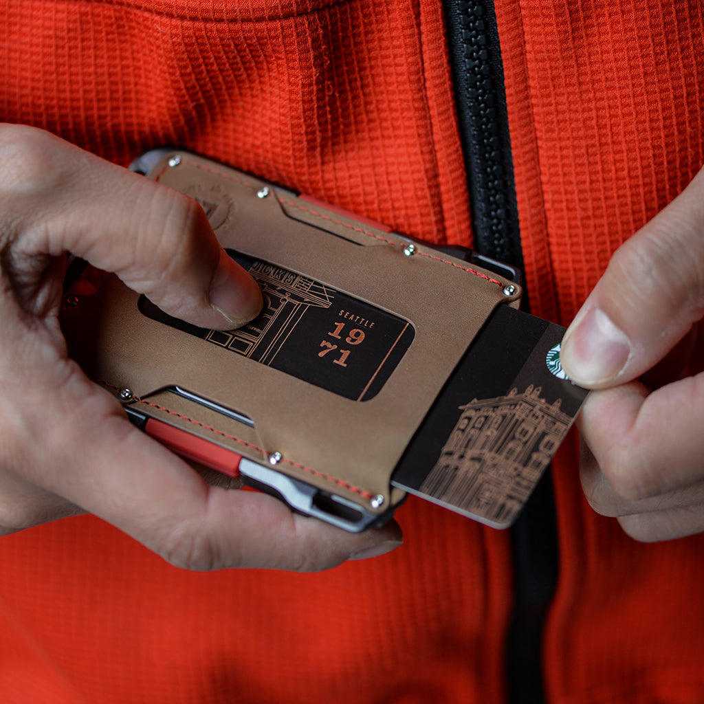 M1 Maverick™ Wallet - Special Edition - Slate Grey - Single Pocket Leather