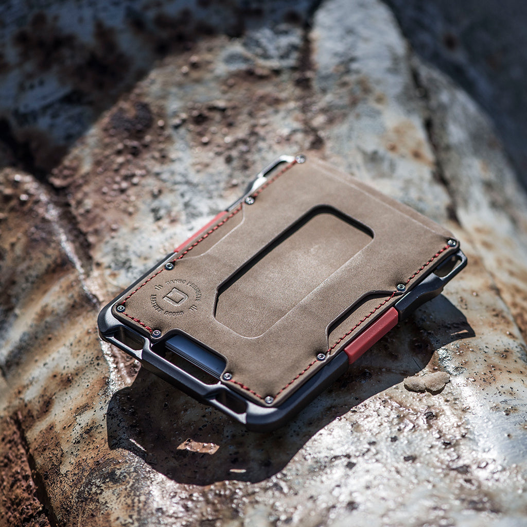 M1 Maverick™ Wallet - Special Edition - Slate Grey - Single Pocket Leather